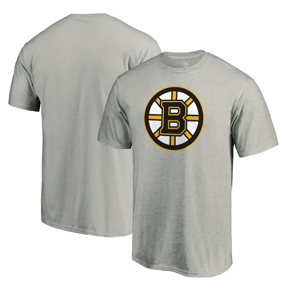 Boston Bruins Primary Logo T-Shirt - Heather Gray | NHL on sale