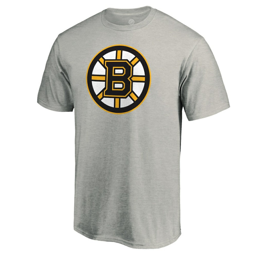 Boston Bruins Primary Logo T-Shirt - Heather Gray | NHL on sale