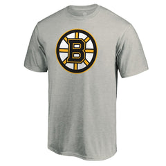 Boston Bruins Primary Logo T-Shirt - Heather Gray | NHL on sale