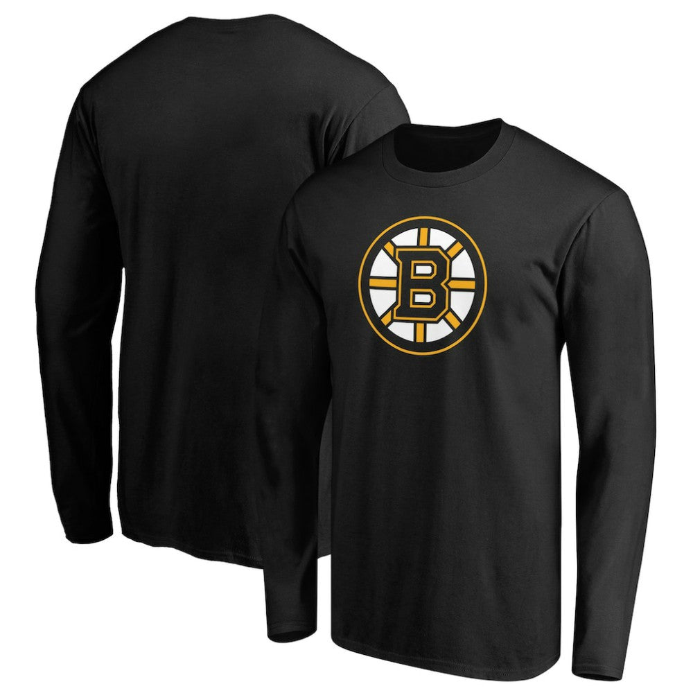 Boston Bruins Primary Logo Long Sleeve T-Shirt - Black | NHL online
