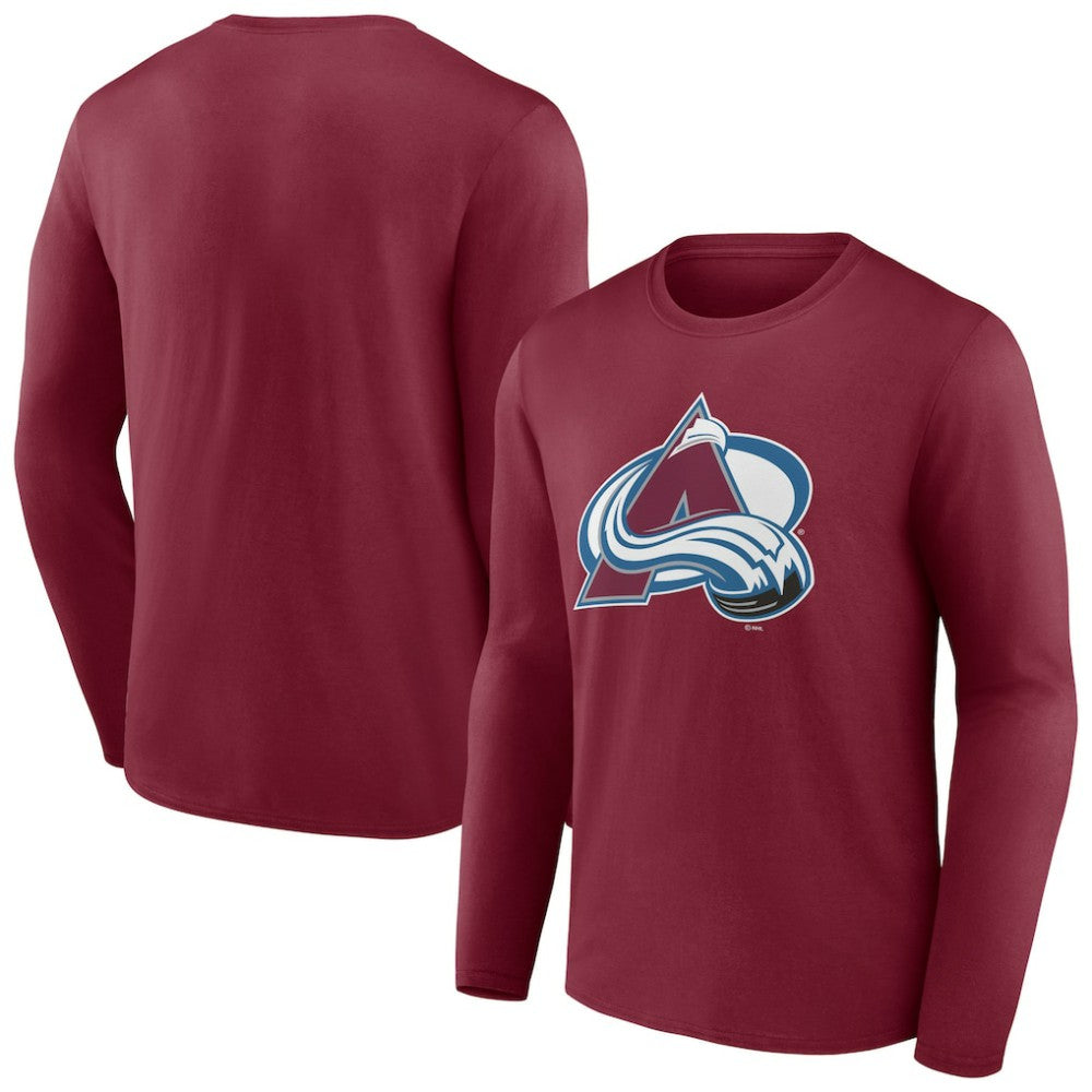 Colorado Avalanche Primary Logo Long Sleeve T-Shirt - Burgundy | NHL online
