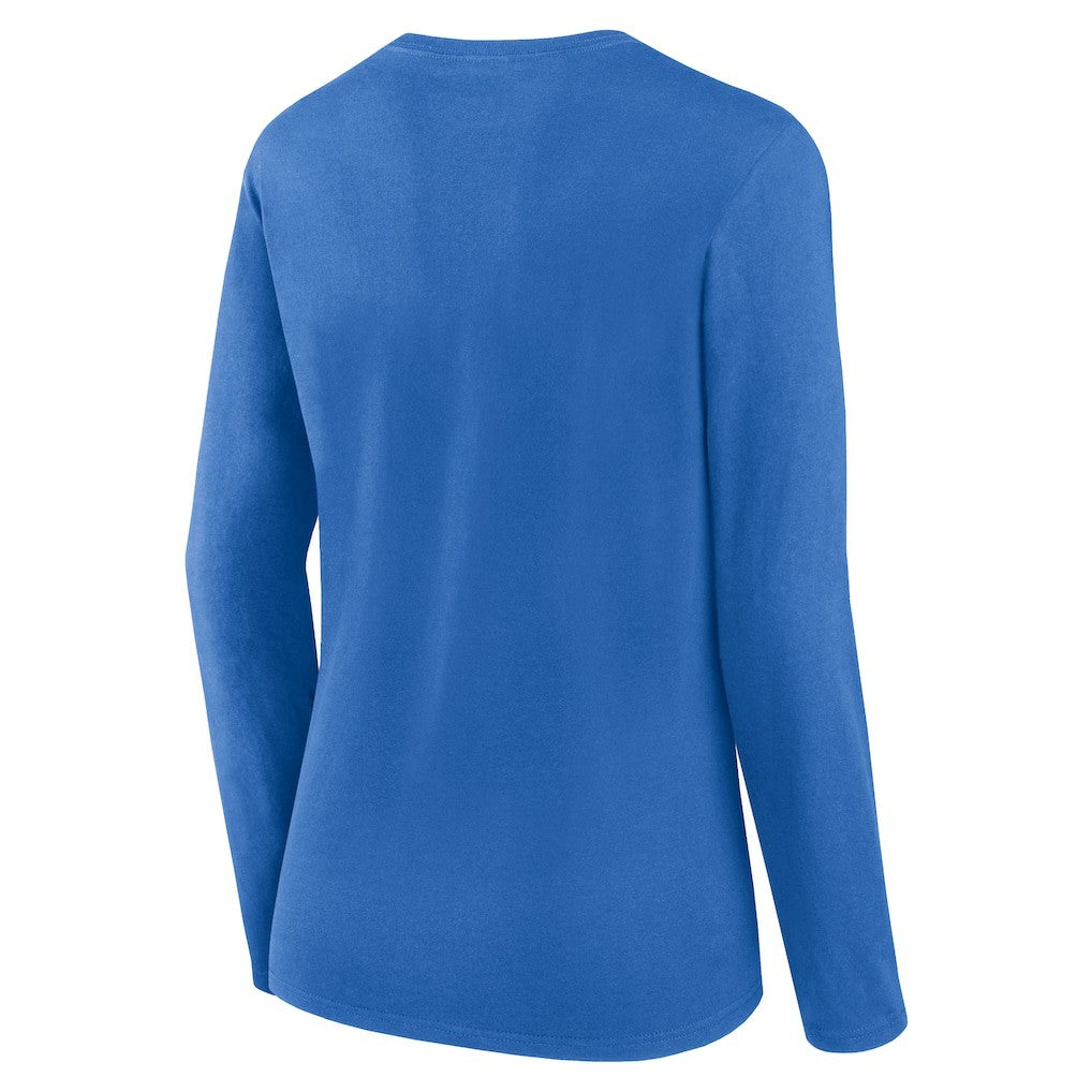 Los Angeles Chargers Women's Plus Size Foiled Play Long Sleeve T-Shirt - Powder Blue - Fanatics