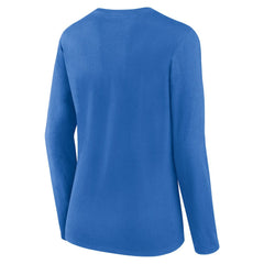 Los Angeles Chargers Women's Plus Size Foiled Play Long Sleeve T-Shirt - Powder Blue - Fanatics