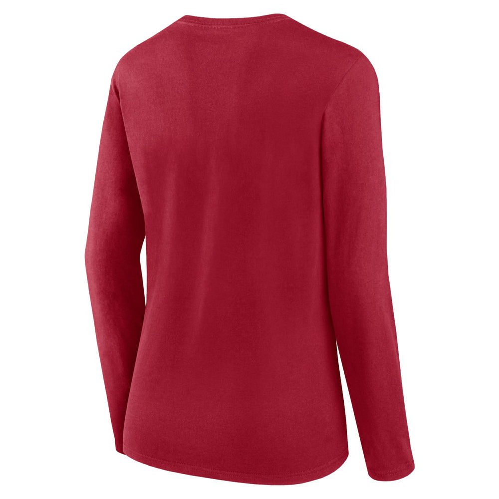 Tampa Bay Buccaneers Women's Plus Size Foiled Play Long Sleeve T-Shirt - Red - Fanatics