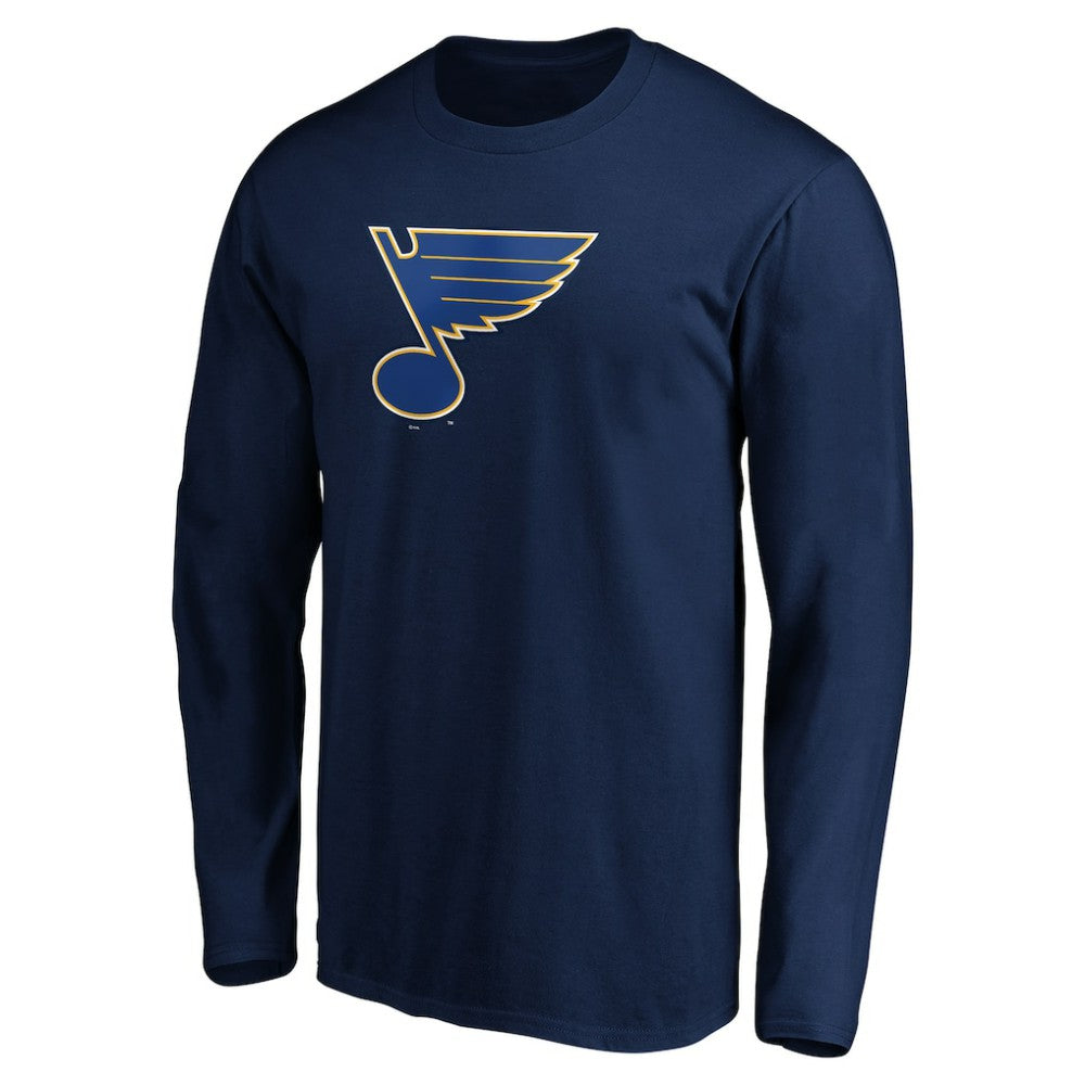 St. Louis Blues Primary Logo Long Sleeve T-Shirt - Navy | NHL discount