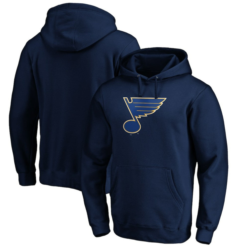 St. Louis Blues Primary Logo Pullover Hoodie - Navy | NHL Clearance