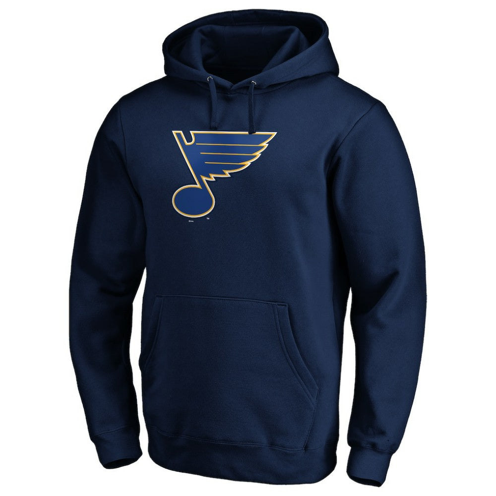 St. Louis Blues Primary Logo Pullover Hoodie - Navy | NHL Clearance