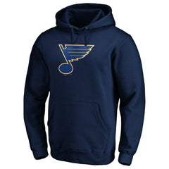 St. Louis Blues Primary Logo Pullover Hoodie - Navy | NHL Clearance