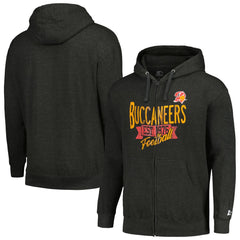 Tampa Bay Buccaneers Starter Gridiron Classics Post Season Full-Zip Hoodie - Charcoal - NFL