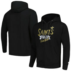 New Orleans Saints Starter Domestic Post Season Full-Zip Hoodie - Black - NFL