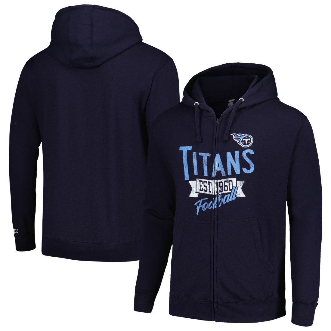 Tennessee Titans Starter Domestic Post Season Full-Zip Hoodie - Navy - NFL