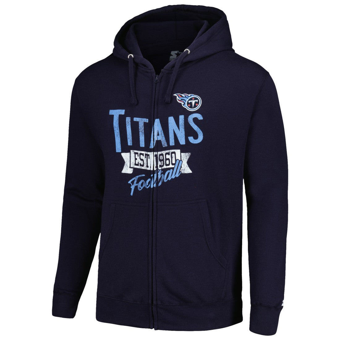 Tennessee Titans Starter Domestic Post Season Full-Zip Hoodie - Navy - NFL