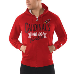 Arizona Cardinals Starter Domestic Post Season Full-Zip Hoodie - Cardinal - NFL