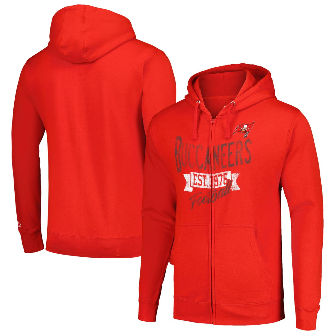 Tampa Bay Buccaneers Starter Domestic Post Season Full-Zip Hoodie - Red - NFL
