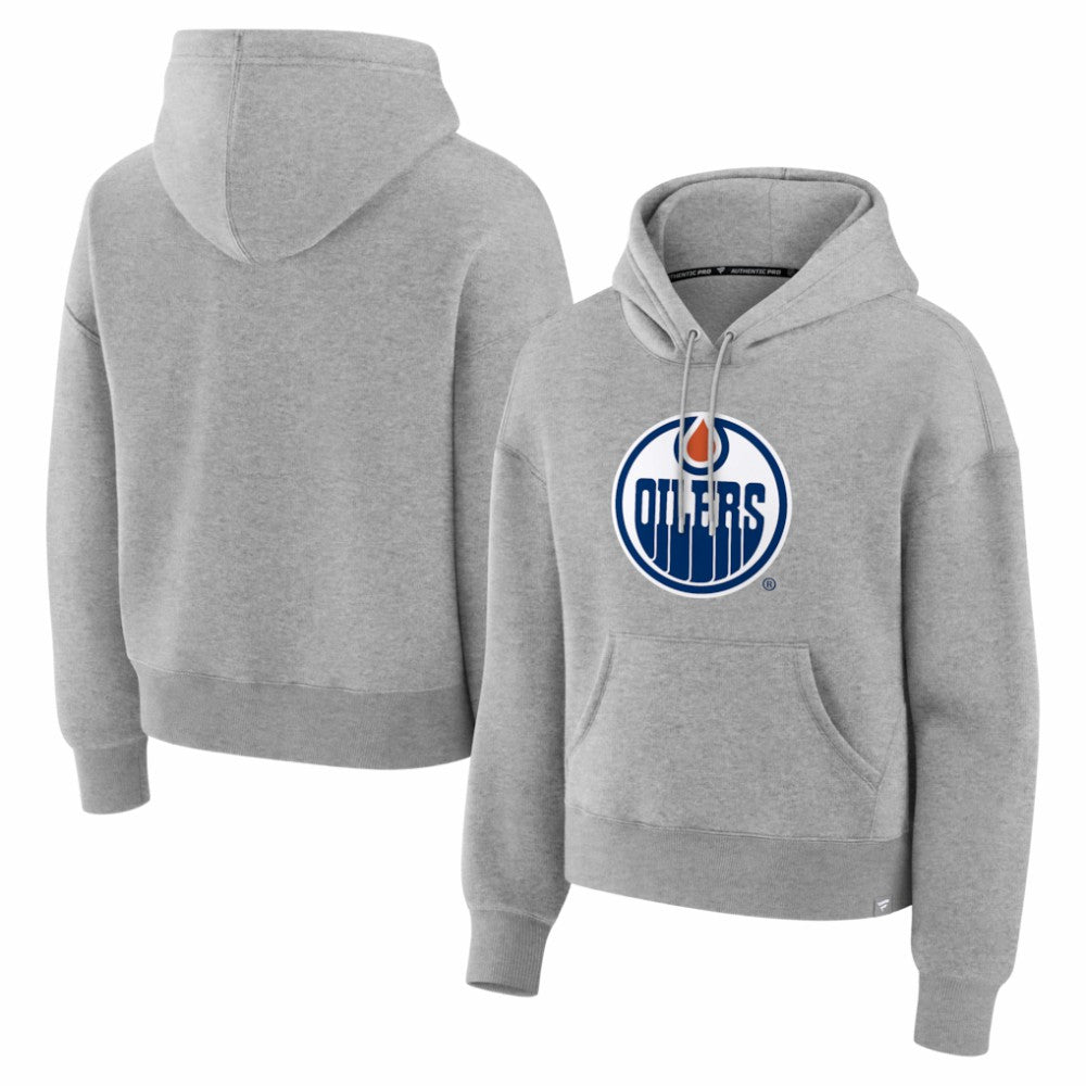 Edmonton Oilers Fanatics Women's Essential Hoodie - Heather Gray | Fanatics discount