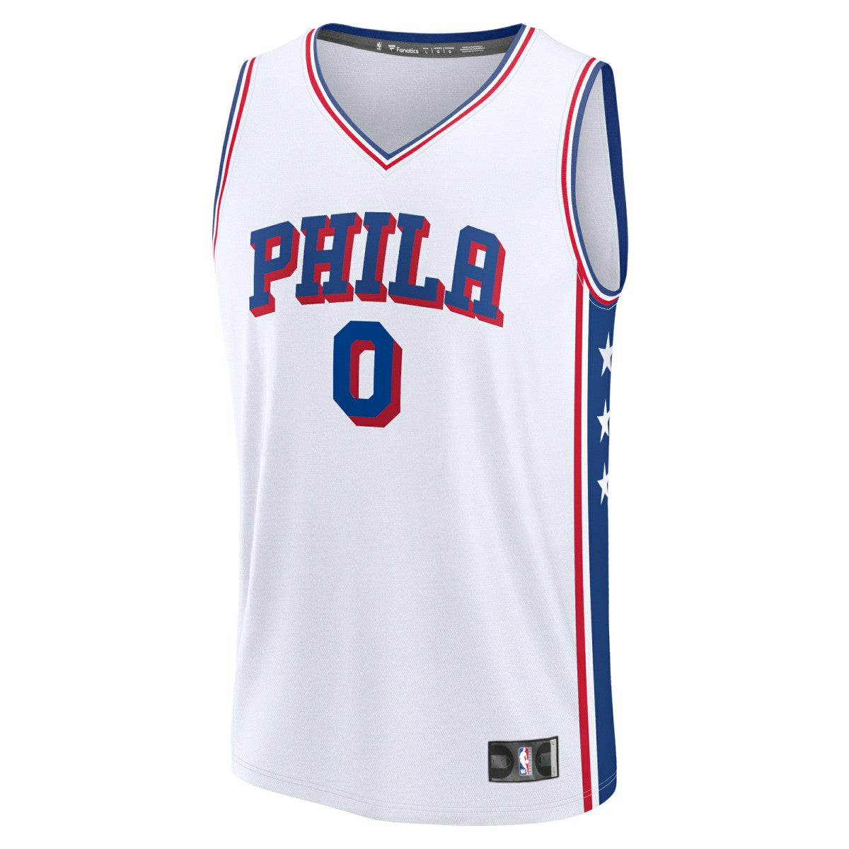 Fanatics Tyrese Maxey Philadelphia 76ers Fast Break Replica Player Jersey Association Edition White