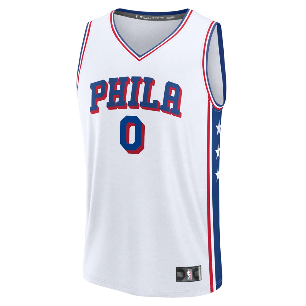 Fanatics Tyrese Maxey Philadelphia 76ers Fast Break Replica Player Jersey Association Edition White