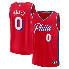 Fanatics Tyrese Maxey Philadelphia 76ers Youth Fast Break Player Jersey Statement Edition Red