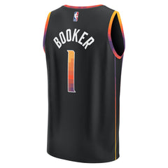 Fanatics Devin Booker Phoenix Suns Youth Fast Break Player Jersey Statement Edition Black