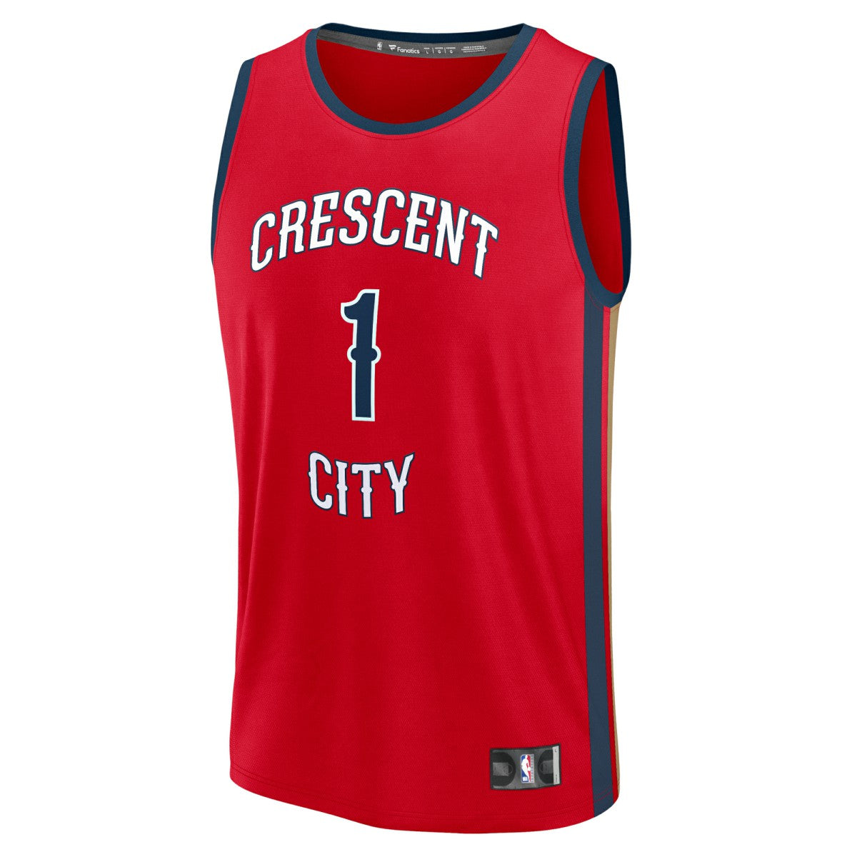 Fanatics Zion Williamson New Orleans Pelicans Youth Fast Break Player Jersey Statement Edition Red