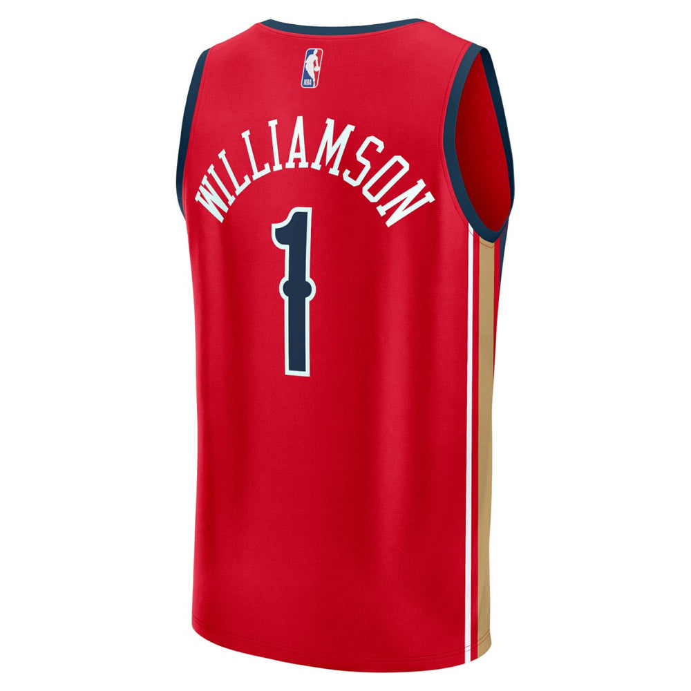 Fanatics Zion Williamson New Orleans Pelicans Youth Fast Break Player Jersey Statement Edition Red