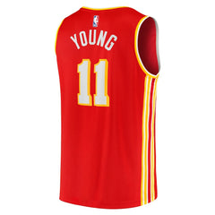 Fanatics Trae Young Atlanta Hawks Fast Break Replica Jersey Icon Edition Red
