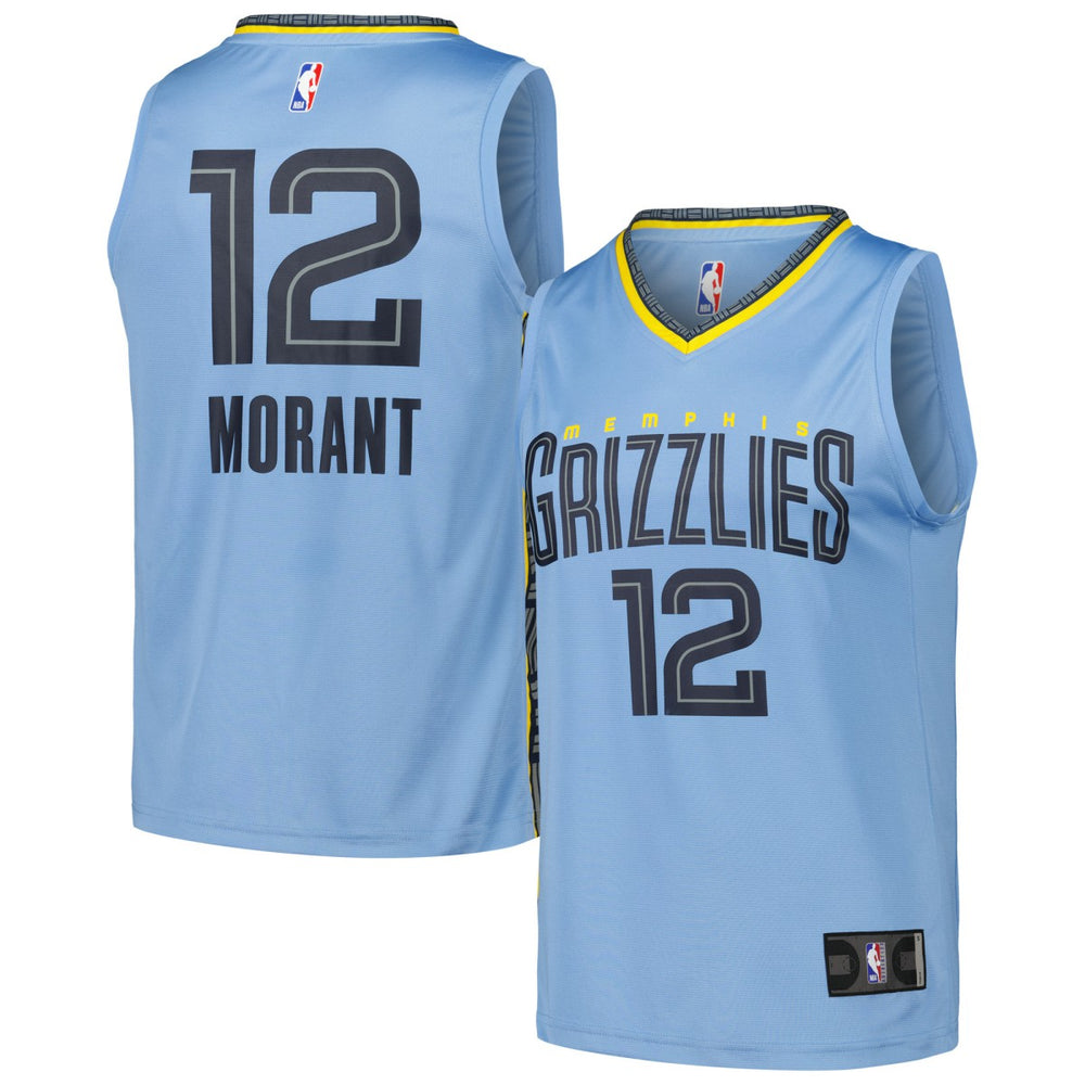 Fanatics Ja Morant Memphis Grizzlies Fast Break Replica Player Jersey Statement Edition Light Blue