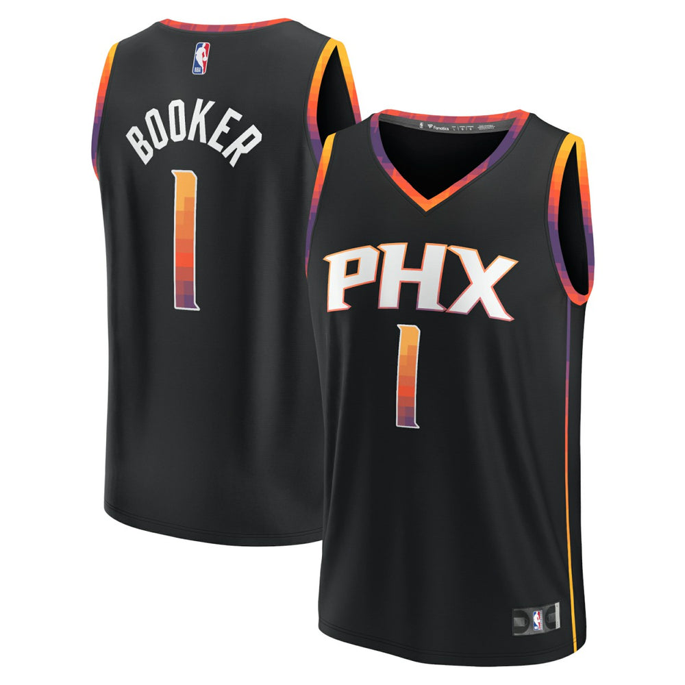 Fanatics Devin Booker Phoenix Suns Fast Break Replica Player Jersey Statement Edition Black