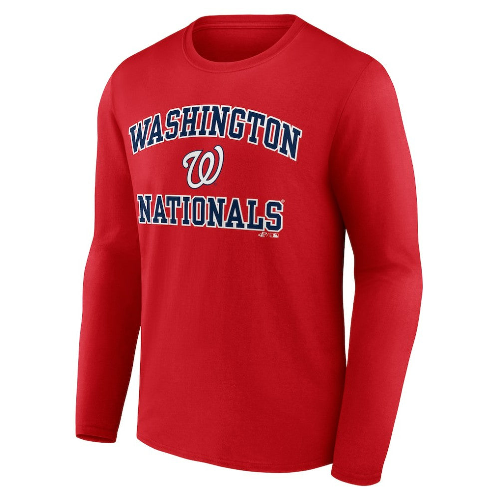 Washington Nationals Logo Athletic Heart & Soul Long Sleeve T-Shirt Online