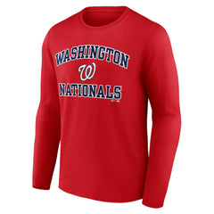 Washington Nationals Logo Athletic Heart & Soul Long Sleeve T-Shirt Online