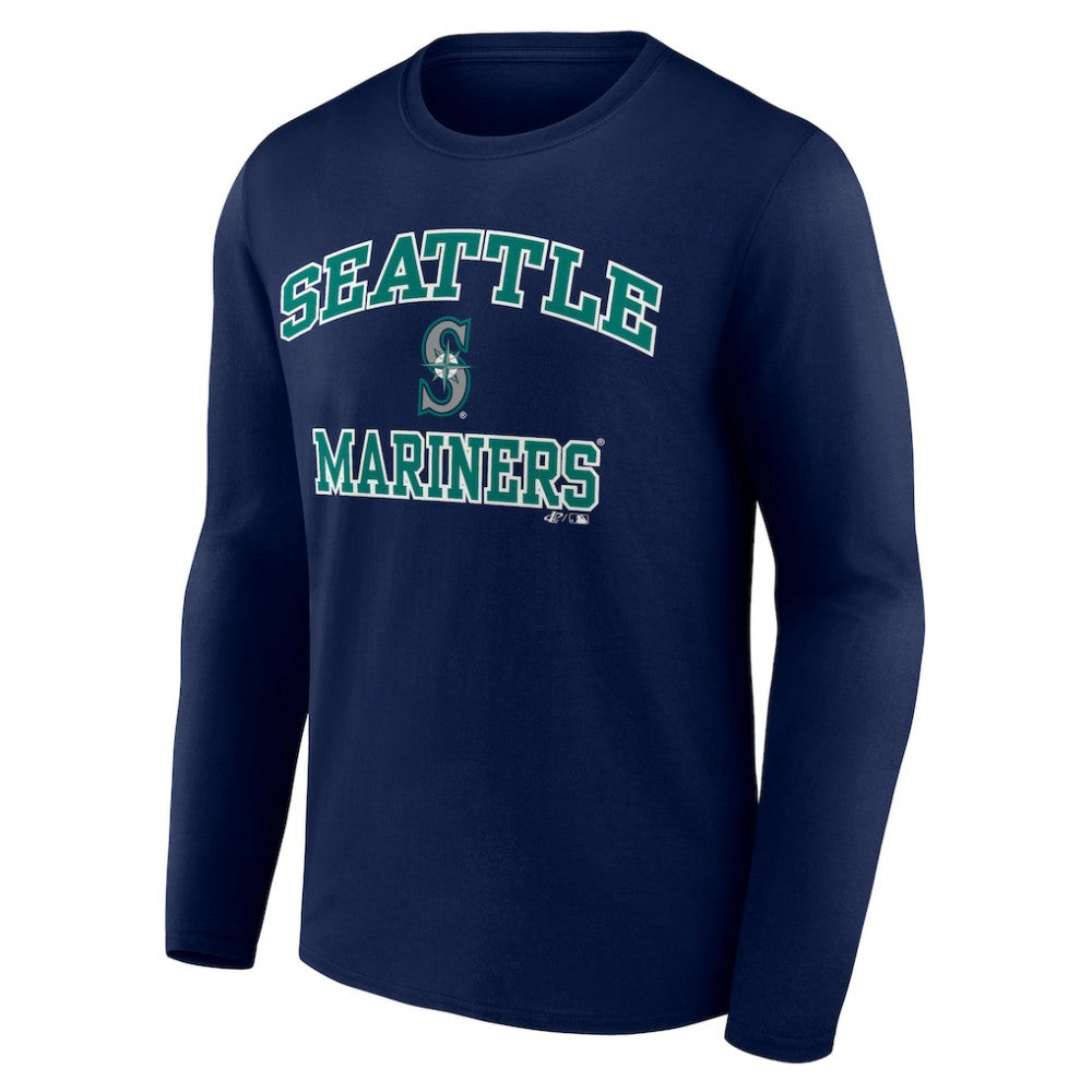 Seattle Mariners Logo Athletic Heart & Soul Long Sleeve T-Shirt Online