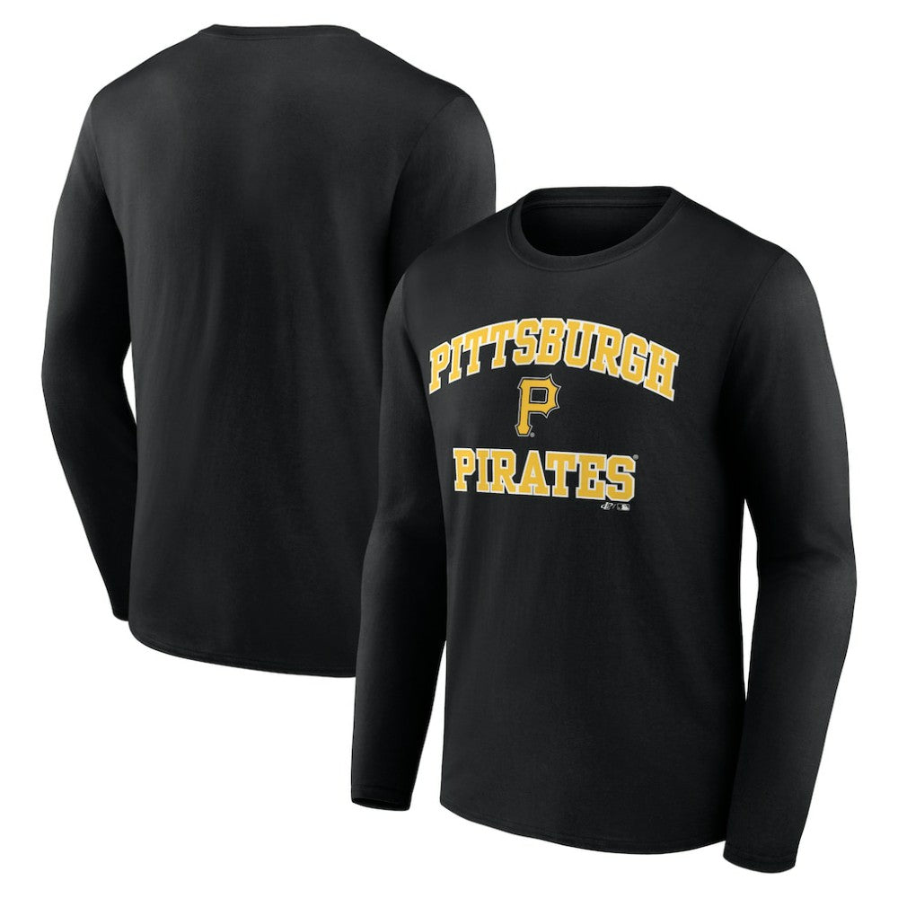 Pittsburgh Pirates Logo Athletic Heart & Soul Long Sleeve T-Shirt Sale