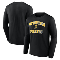 Pittsburgh Pirates Logo Athletic Heart & Soul Long Sleeve T-Shirt Sale