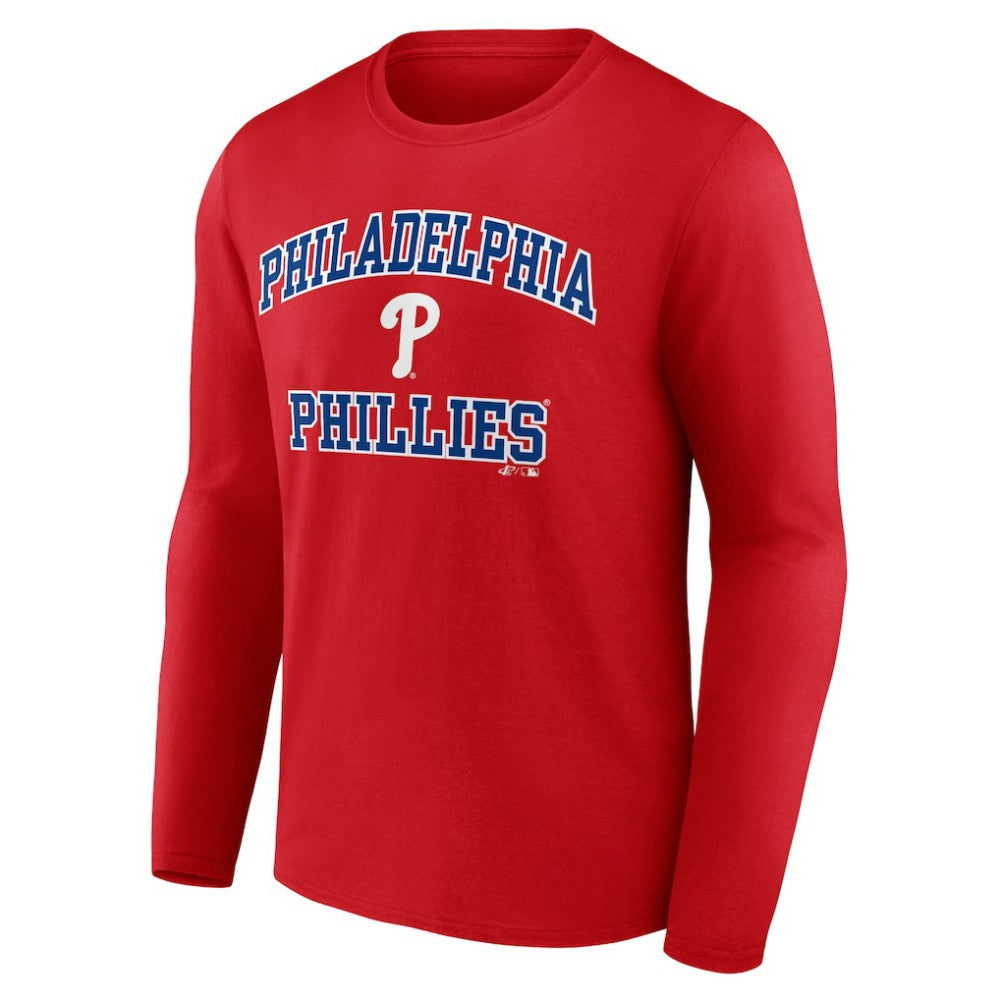Philadelphia Phillies Logo Athletic Heart & Soul Long Sleeve T-Shirt Online