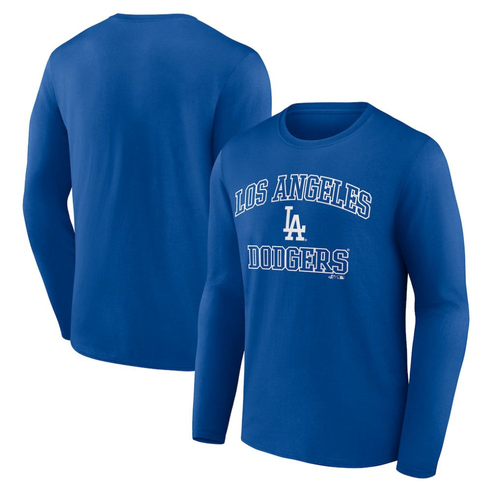 Los Angeles Dodgers Logo Athletic Heart & Soul Long Sleeve T-Shirt Sale