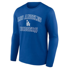 Los Angeles Dodgers Logo Athletic Heart & Soul Long Sleeve T-Shirt Sale
