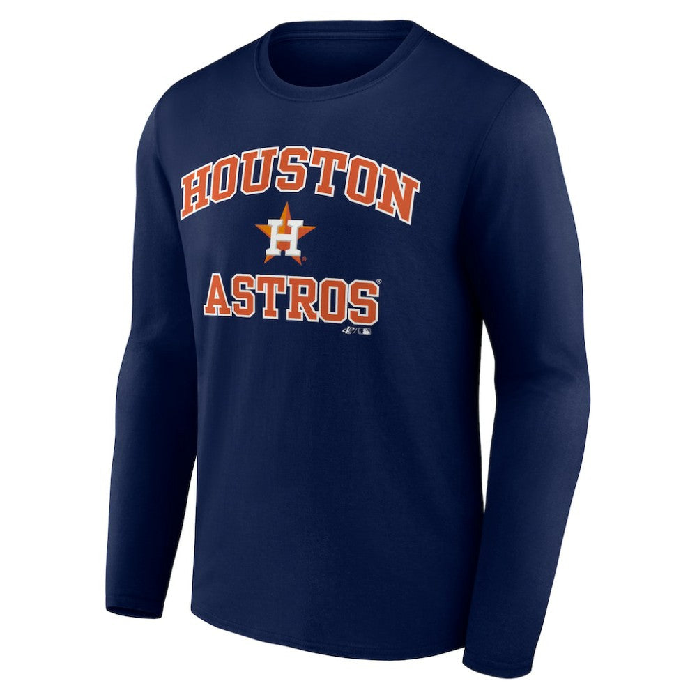 Houston Astros Logo Athletic Heart & Soul Long Sleeve T-Shirt Outlet