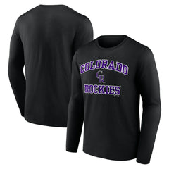 Colorado Rockies Logo Athletic Heart & Soul Long Sleeve T-Shirt Online