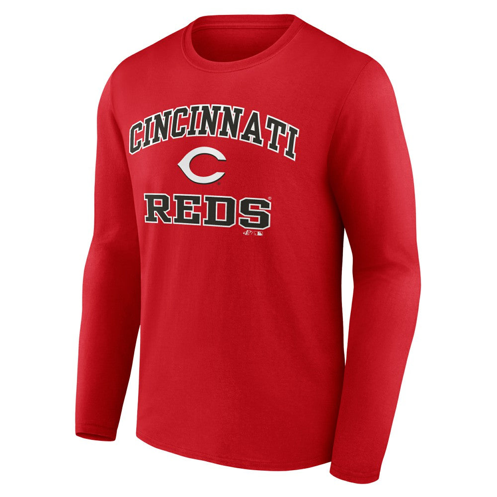Cincinnati Reds Logo Athletic Heart & Soul Long Sleeve T-Shirt Near Me