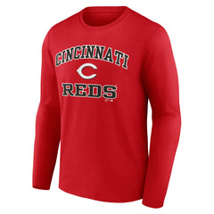 Cincinnati Reds Logo Athletic Heart & Soul Long Sleeve T-Shirt Near Me