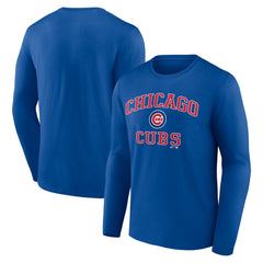 Chicago Cubs Logo Athletic Heart & Soul Long Sleeve T-Shirt for sale