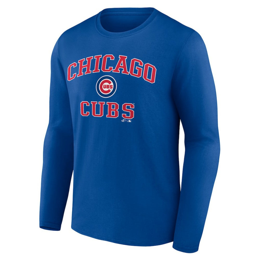 Chicago Cubs Logo Athletic Heart & Soul Long Sleeve T-Shirt for sale