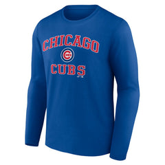 Chicago Cubs Logo Athletic Heart & Soul Long Sleeve T-Shirt for sale