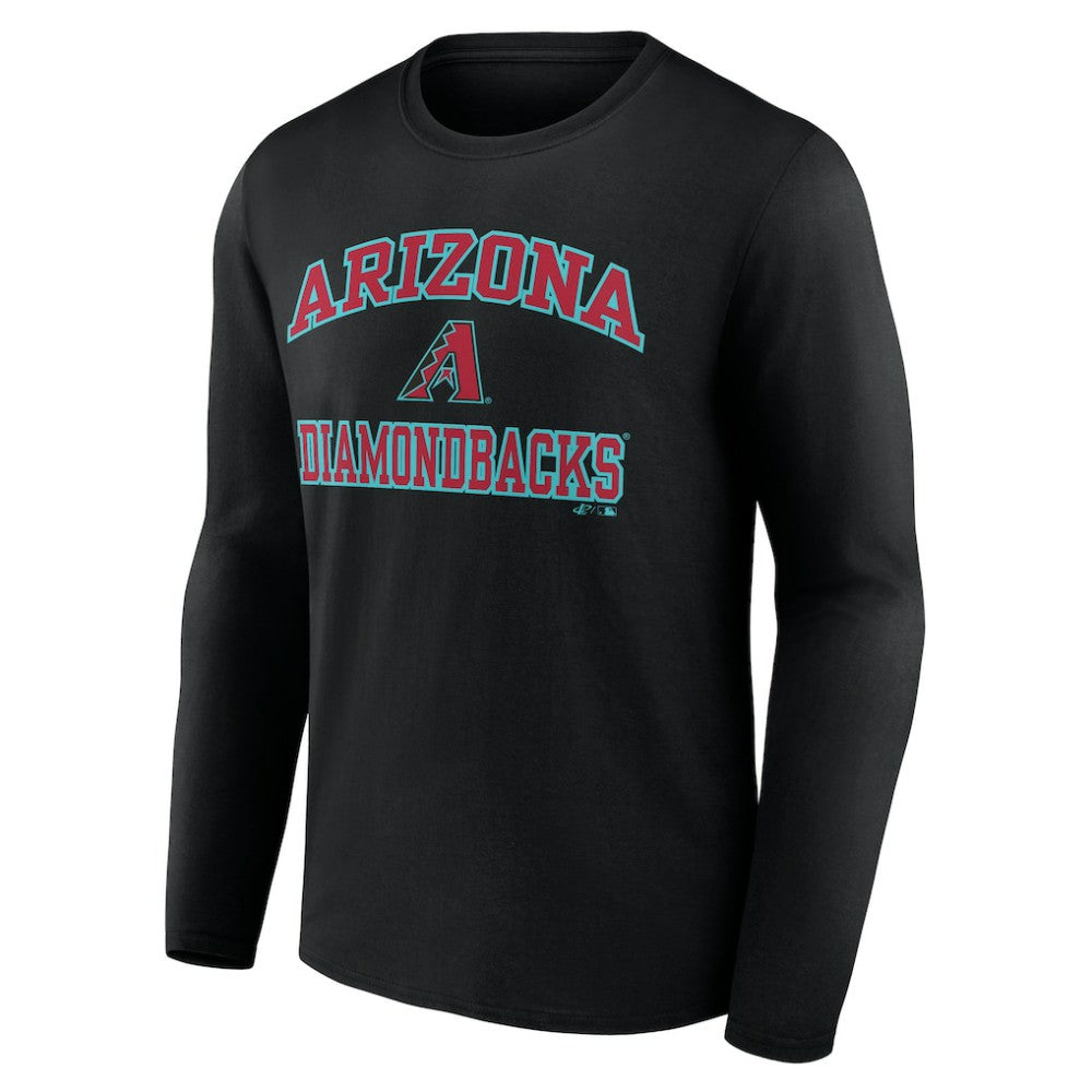 Arizona Diamondbacks Logo Athletic Heart & Soul Long Sleeve T-Shirt Outlet