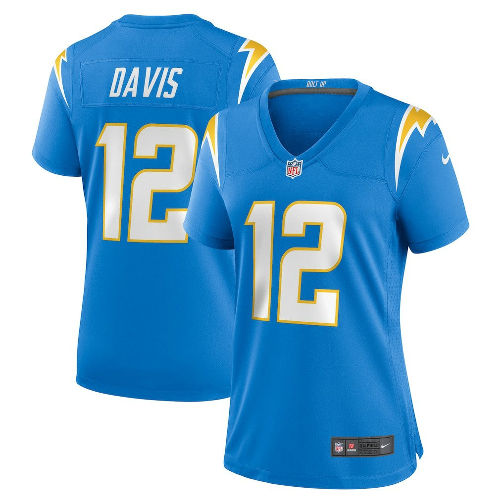 Derius Davis Los Angeles Chargers Women's Team Game Jersey - Powder Blue - Nike