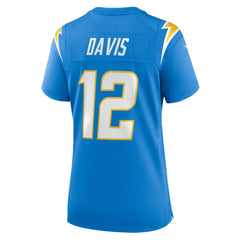 Derius Davis Los Angeles Chargers Women's Team Game Jersey - Powder Blue - Nike