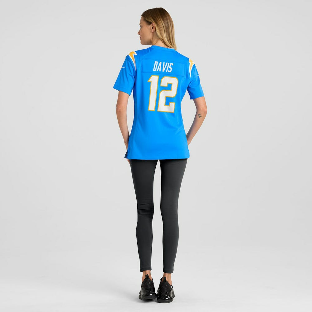Derius Davis Los Angeles Chargers Women's Team Game Jersey - Powder Blue - Nike