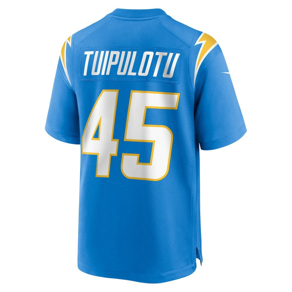 Tuli Tuipulotu Los Angeles Chargers Team Game Jersey - Powder Blue - Nike