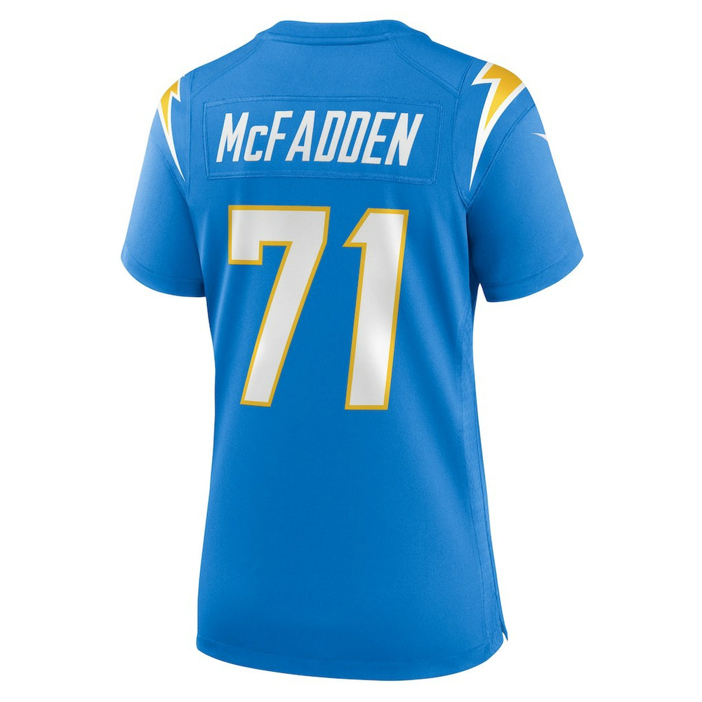 Jordan McFadden Los Angeles Chargers Women's Team Game Jersey - Powder Blue - Nike