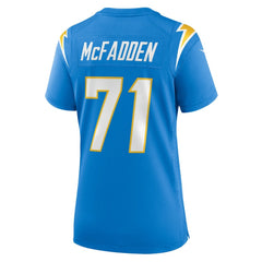 Jordan McFadden Los Angeles Chargers Women's Team Game Jersey - Powder Blue - Nike